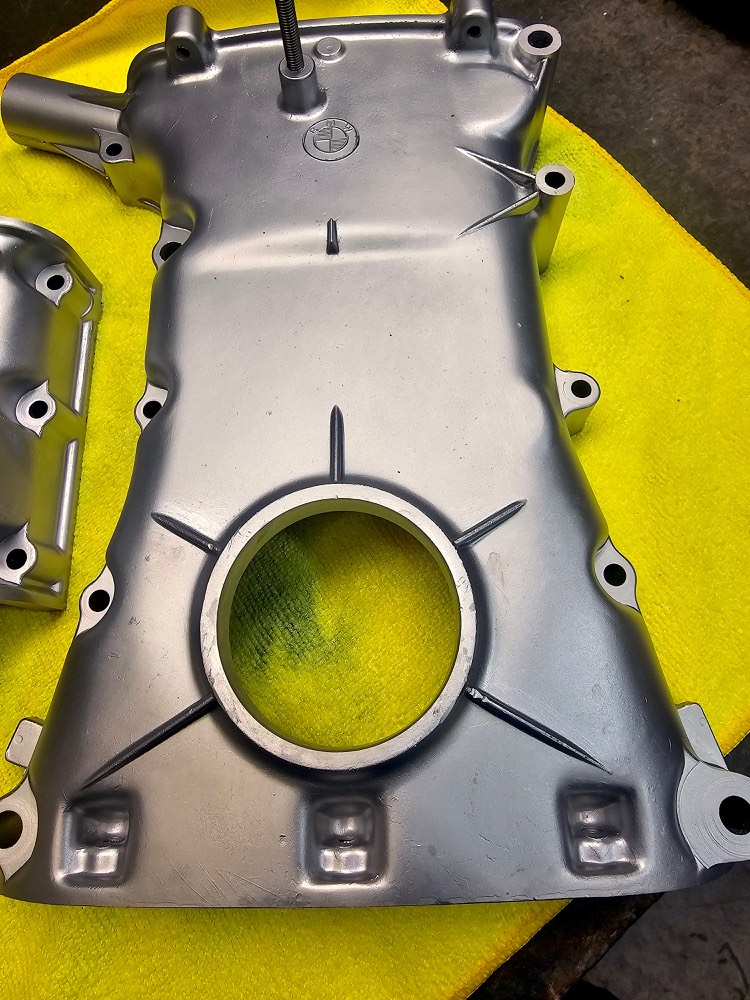 Timing cover, castings untouched